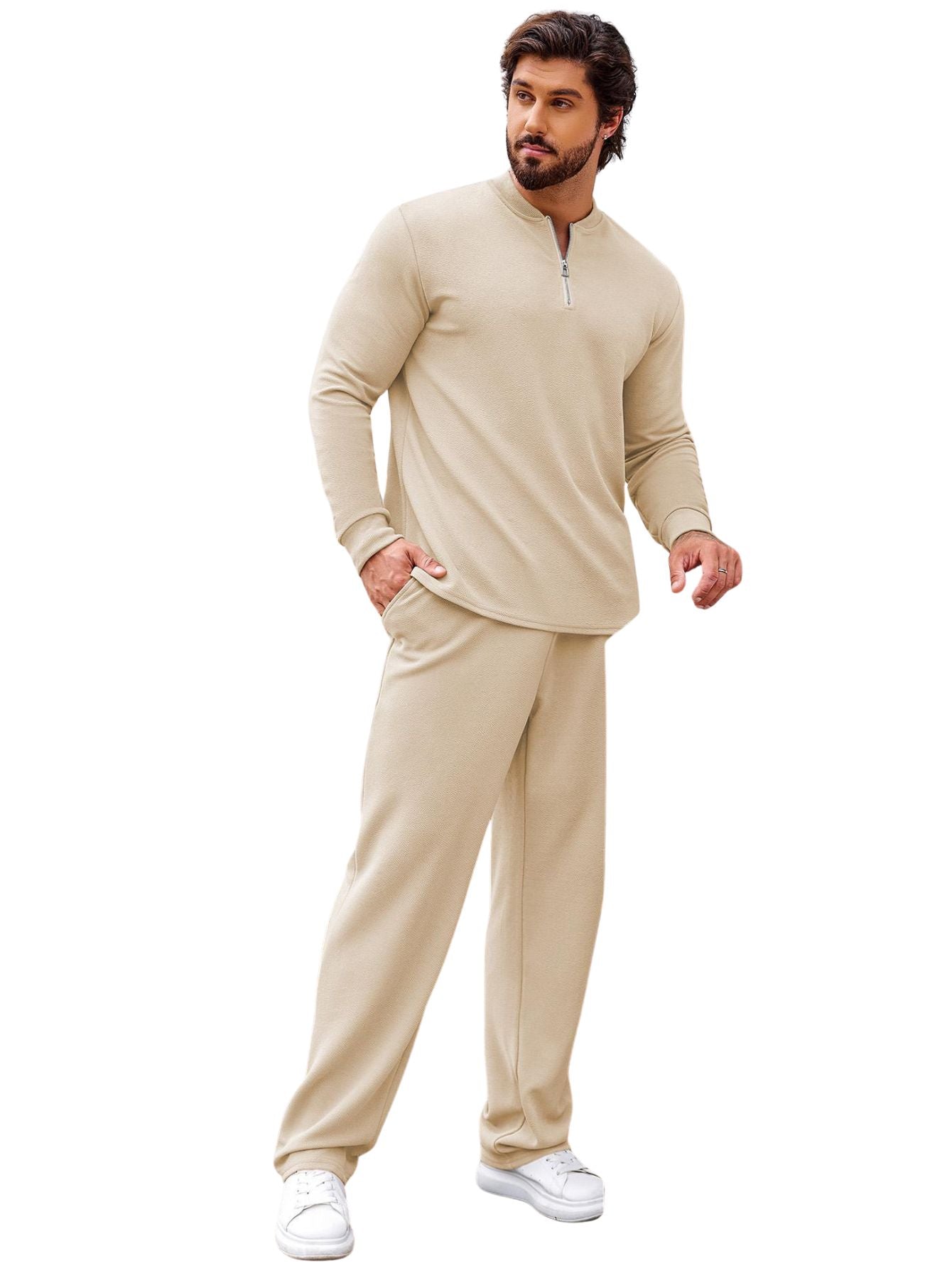 Men's Knitted Tracksuit Set