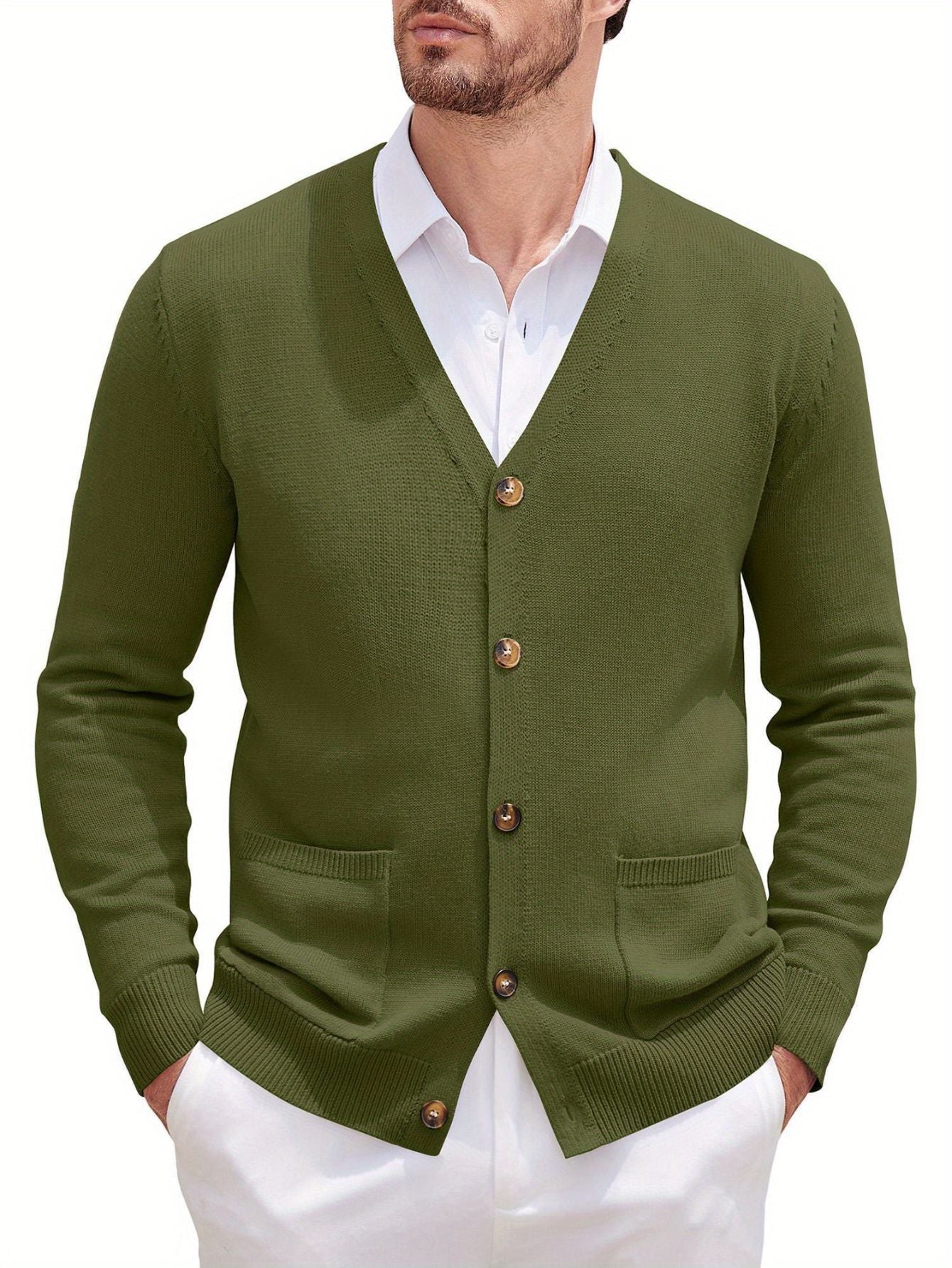 Men's V-Neck Cardigan
