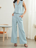 Luxury Sleeveless Suit Set