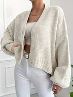 V-Neck Knit  Button-Up Cardigan