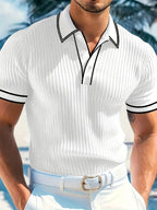Men's Color Block Polo Shirt