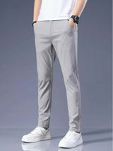 Men's Lightweight Casual Pants-Pants-Darling Fashion-Light Gray-28-Darling Fashion