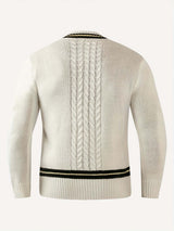 V-Neck Casual Knit Sweater-Sweaters-Darling Fashion-Darling Fashion