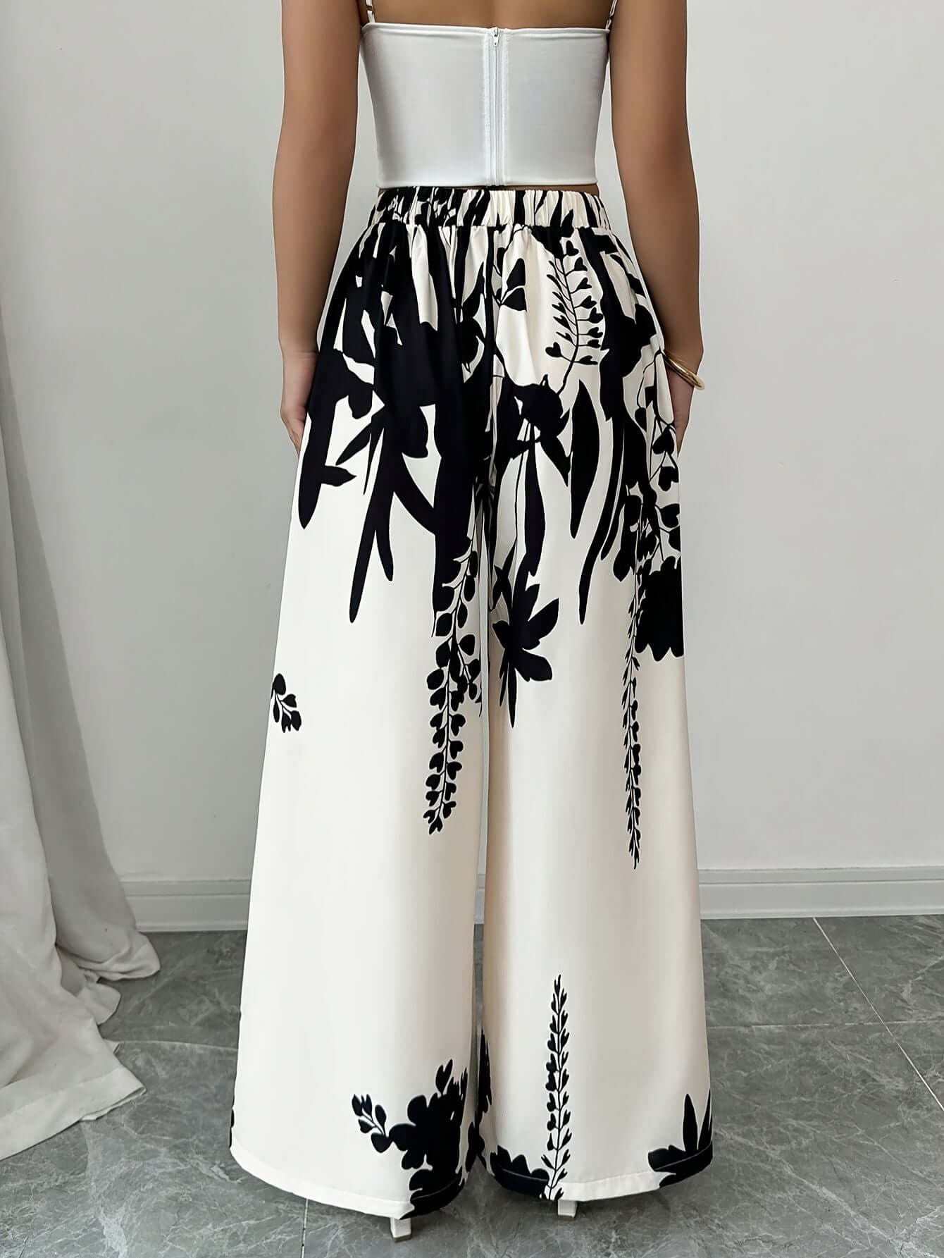 Printed Loose Beach Pants-Pants-Darling Fashion-Darling Fashion