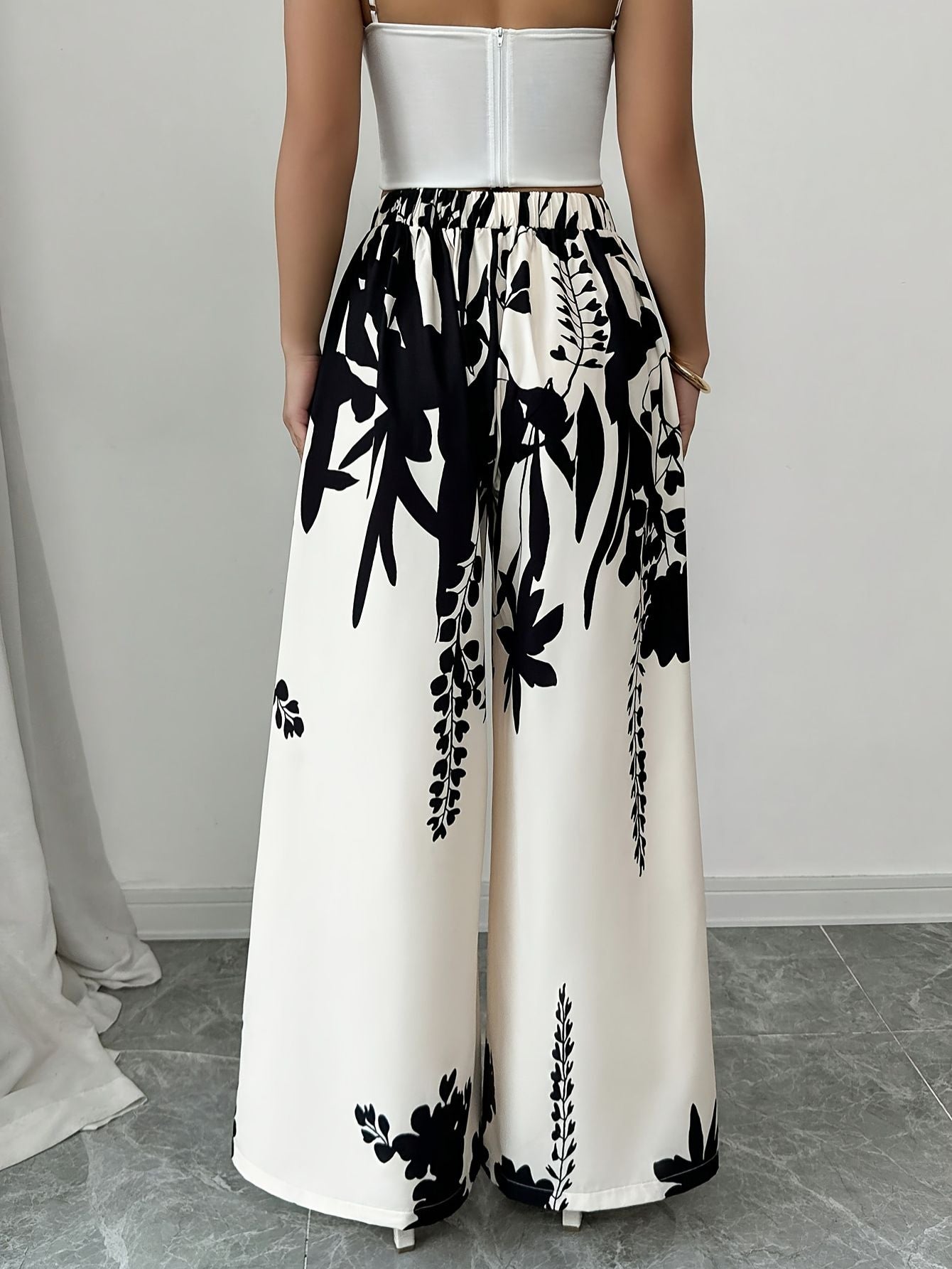 Printed Loose Beach Pants