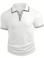 Men's Color Block Polo Shirt