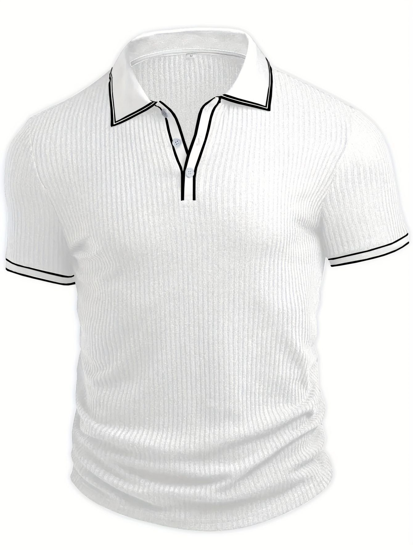 Men's Color Block Polo Shirt