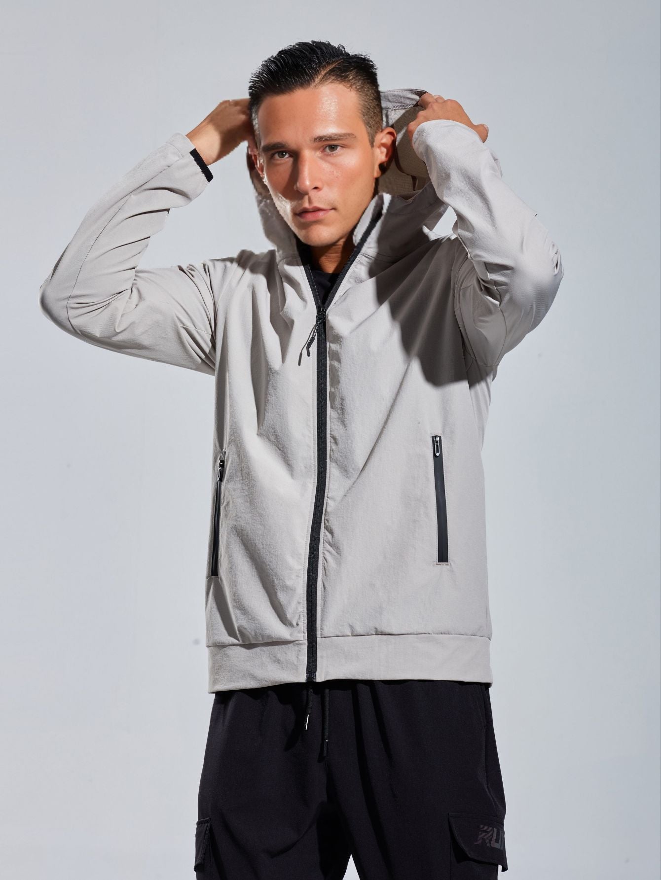Men's Breathable Hooded Running Jacket