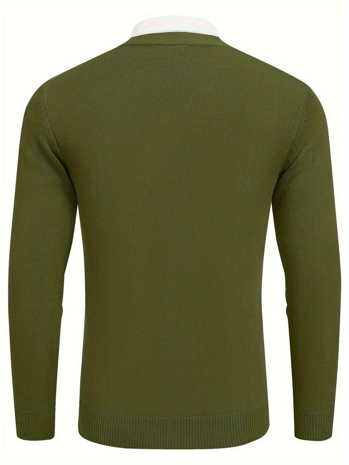 Men's V-Neck Cardigan-Cardigans-Darling Fashion-Darling Fashion