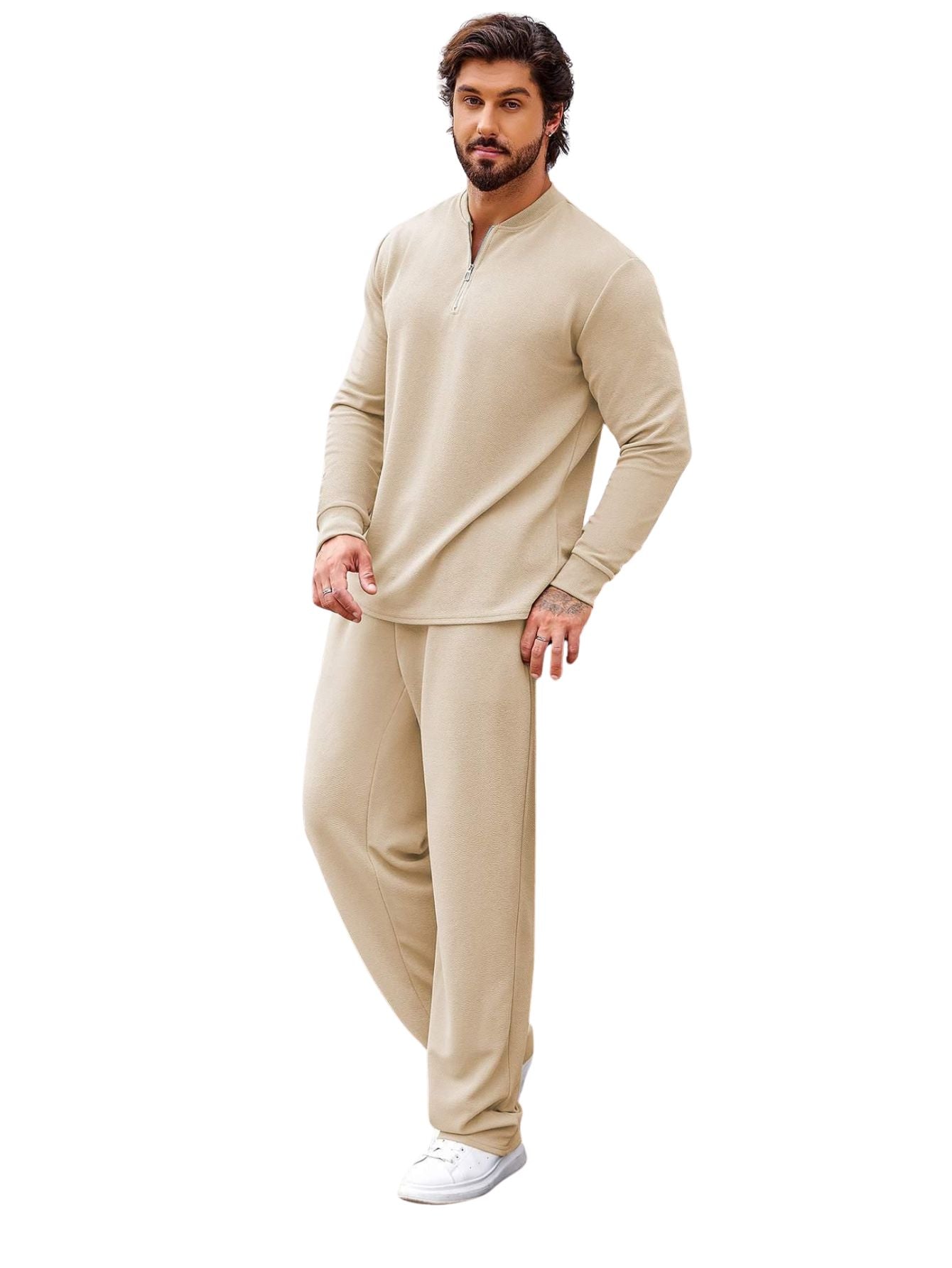 Men's Knitted Tracksuit Set