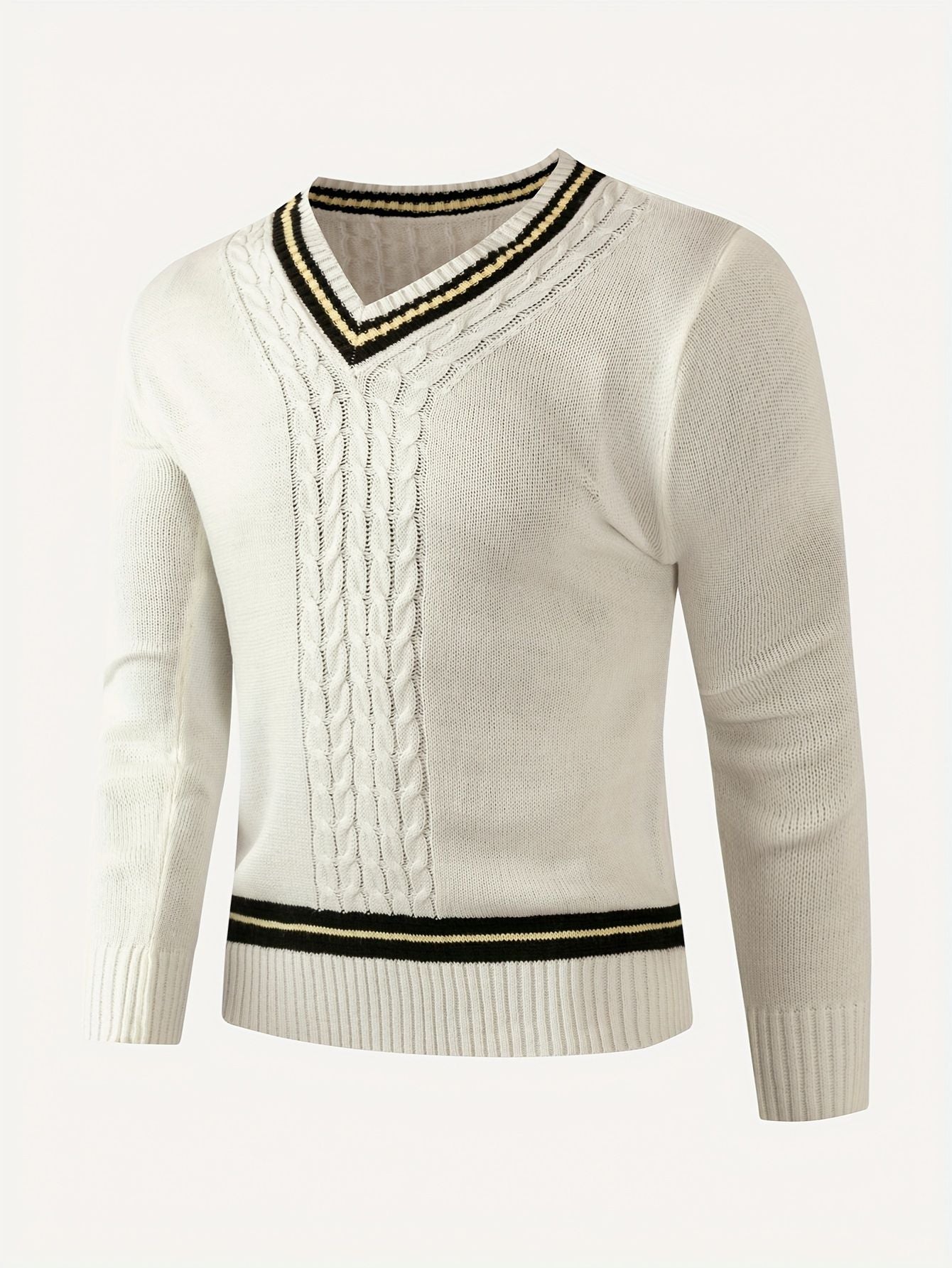 V-Neck Casual Knit Sweater
