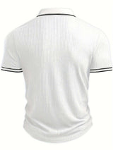 Men's Color Block Polo Shirt-T-Shirts-Darling Fashion-Darling Fashion