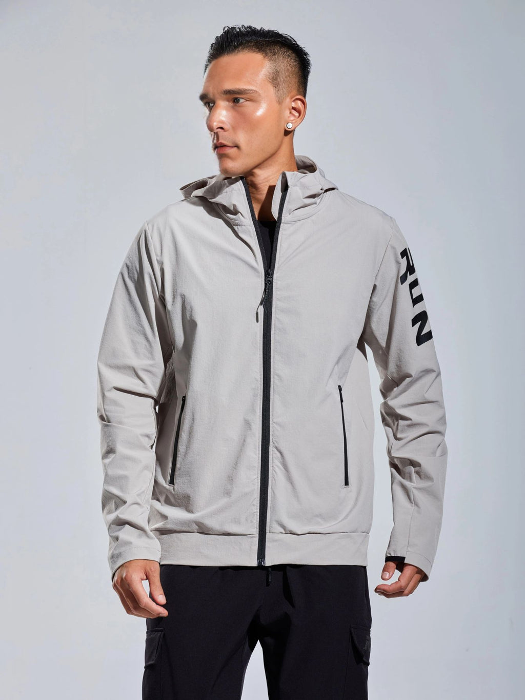 Men's Breathable Hooded Running Jacket