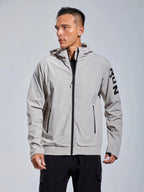 Men's Breathable Hooded Running Jacket