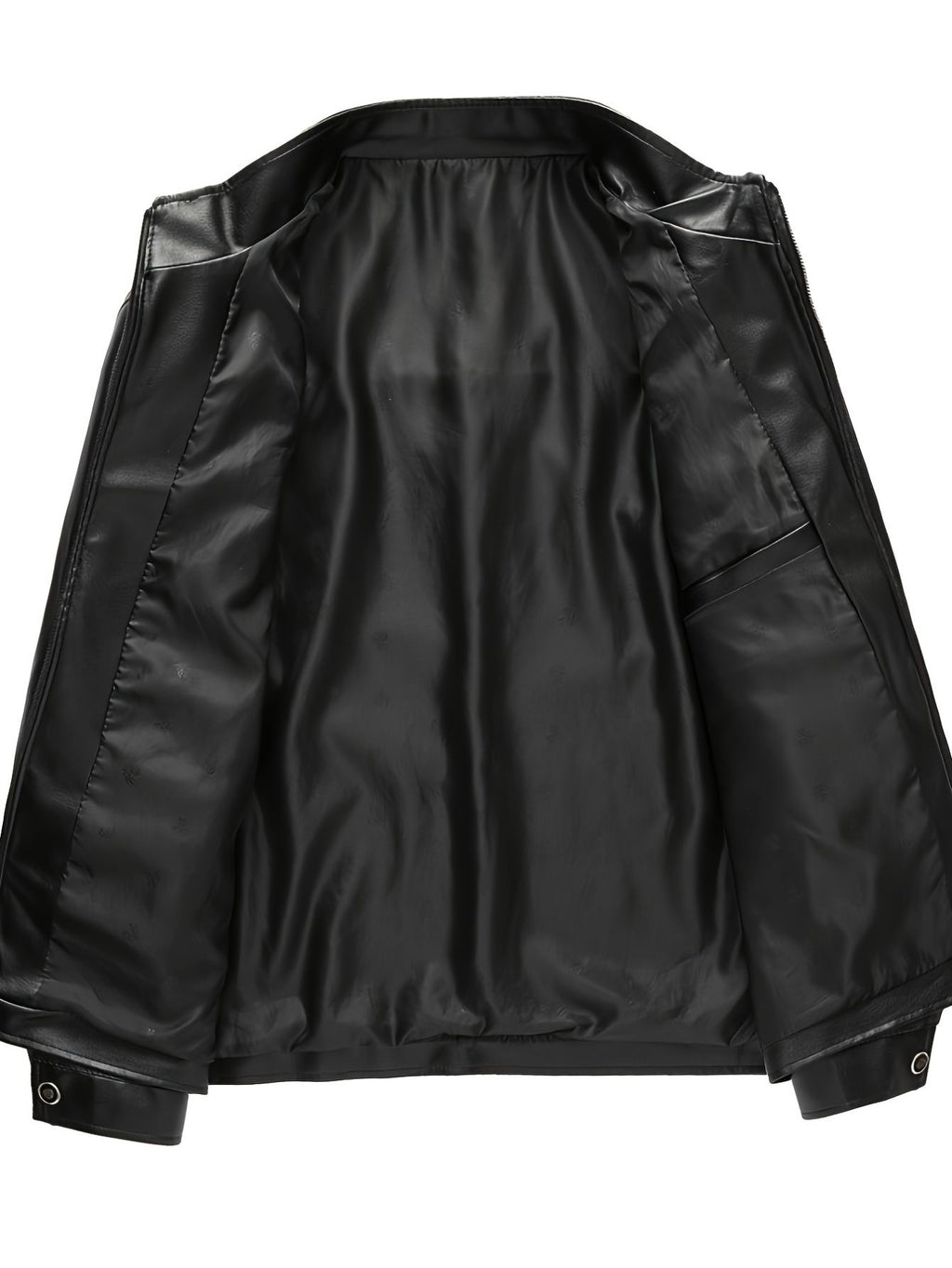 Men's Stand Collar Leather Jacket
