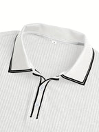 Men's Color Block Polo Shirt