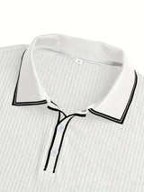 Men's Color Block Polo Shirt-T-Shirts-Darling Fashion-Darling Fashion
