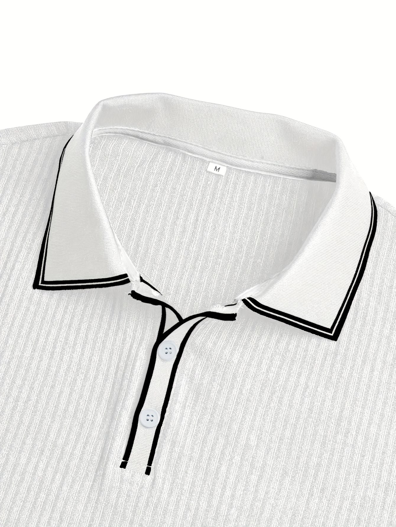 Men's Color Block Polo Shirt