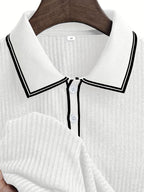 Men's Color Block Polo Shirt