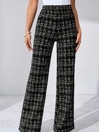 Black and White Tweed Pants