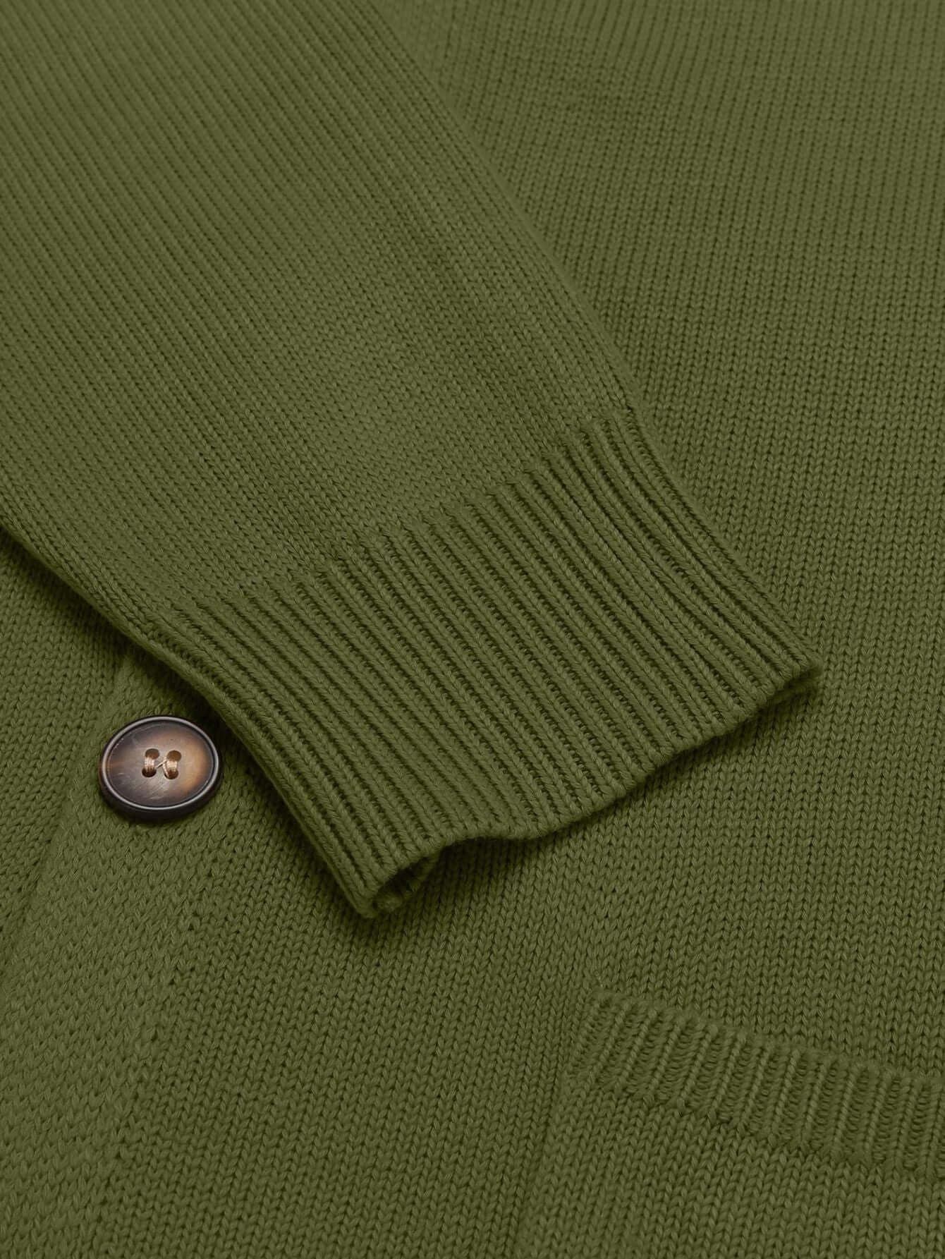 Men's V-Neck Cardigan-Cardigans-Darling Fashion-Darling Fashion