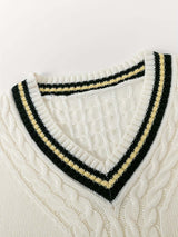 V-Neck Casual Knit Sweater-Sweaters-Darling Fashion-Darling Fashion