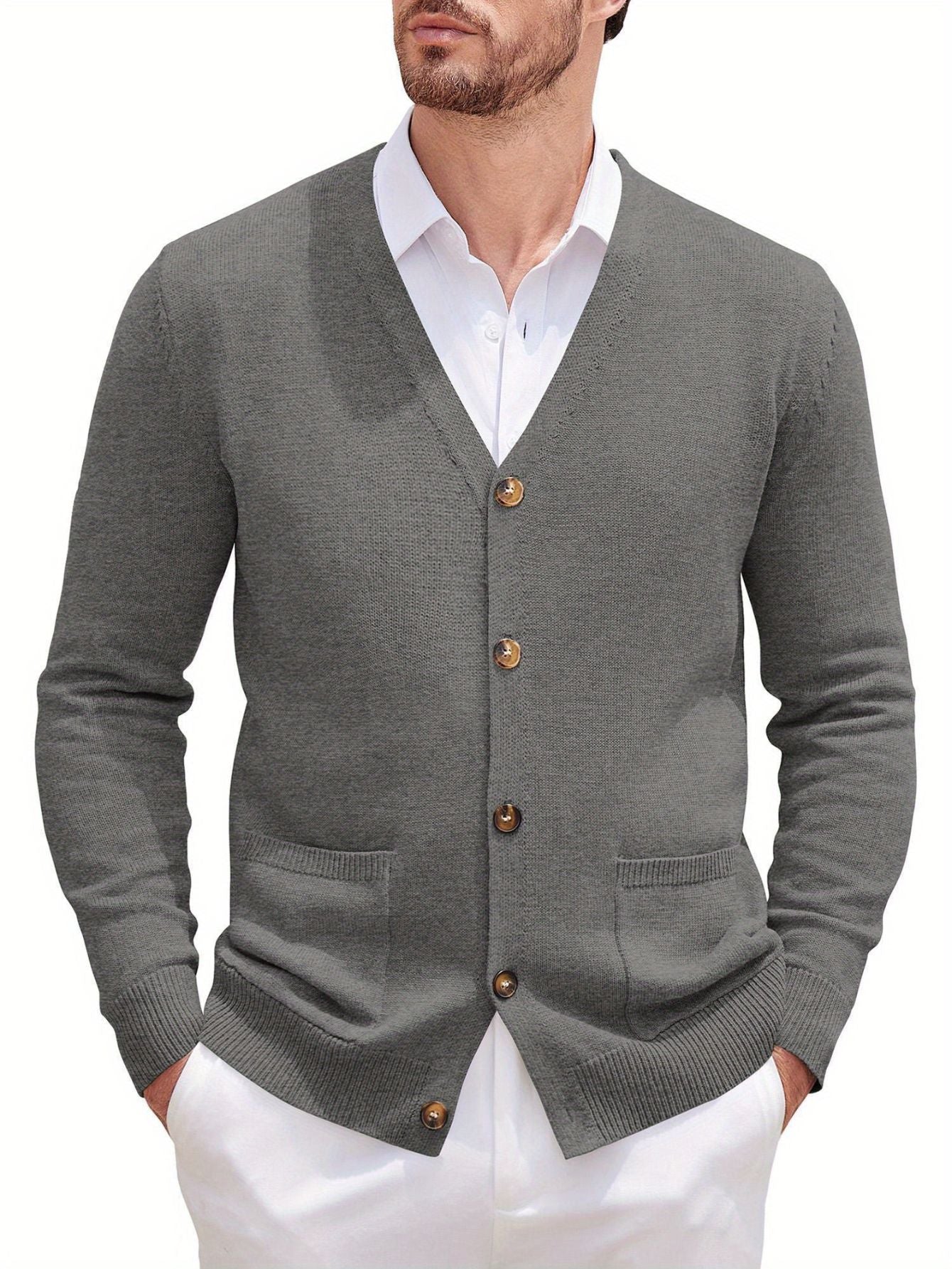 Men's V-Neck Cardigan