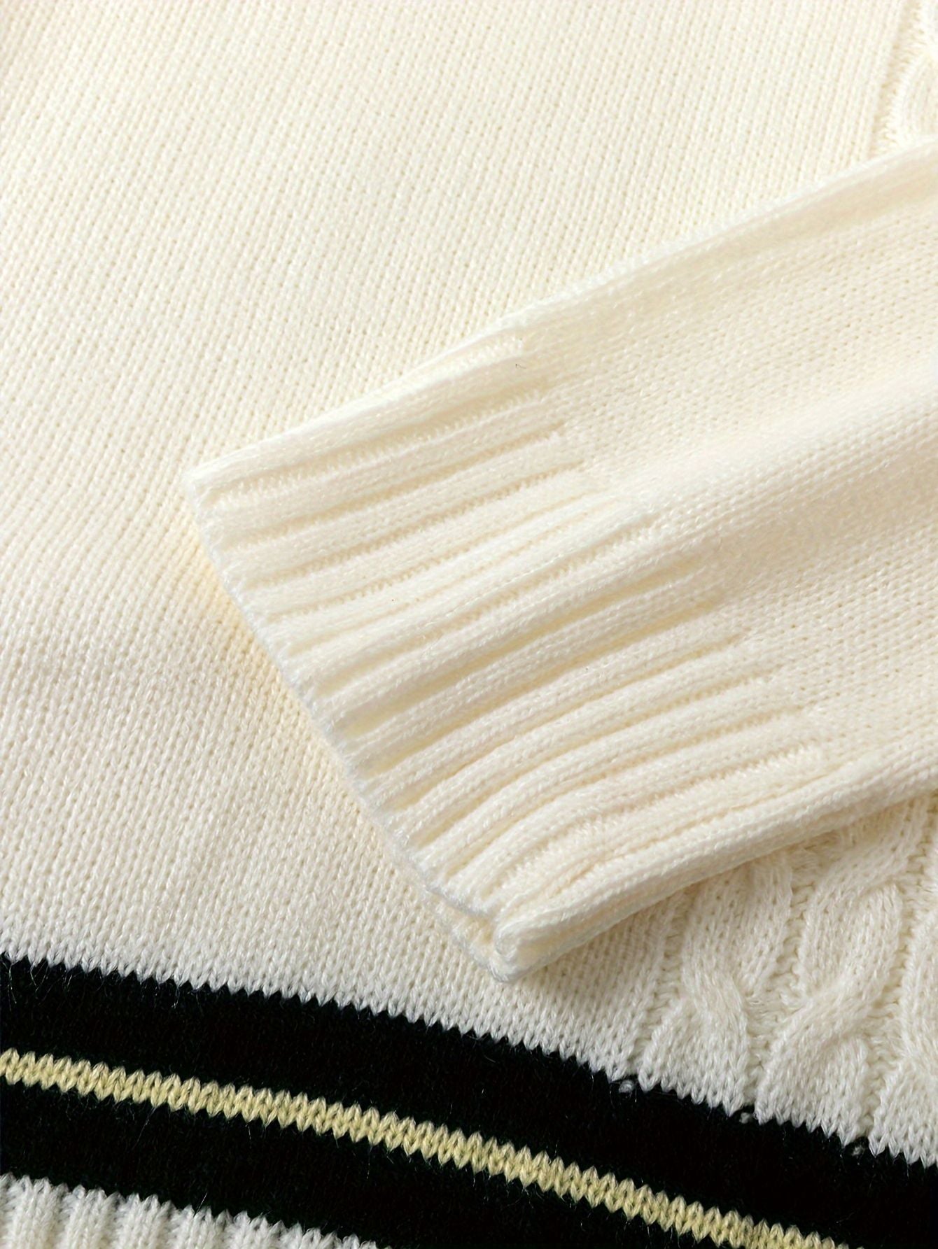 V-Neck Casual Knit Sweater