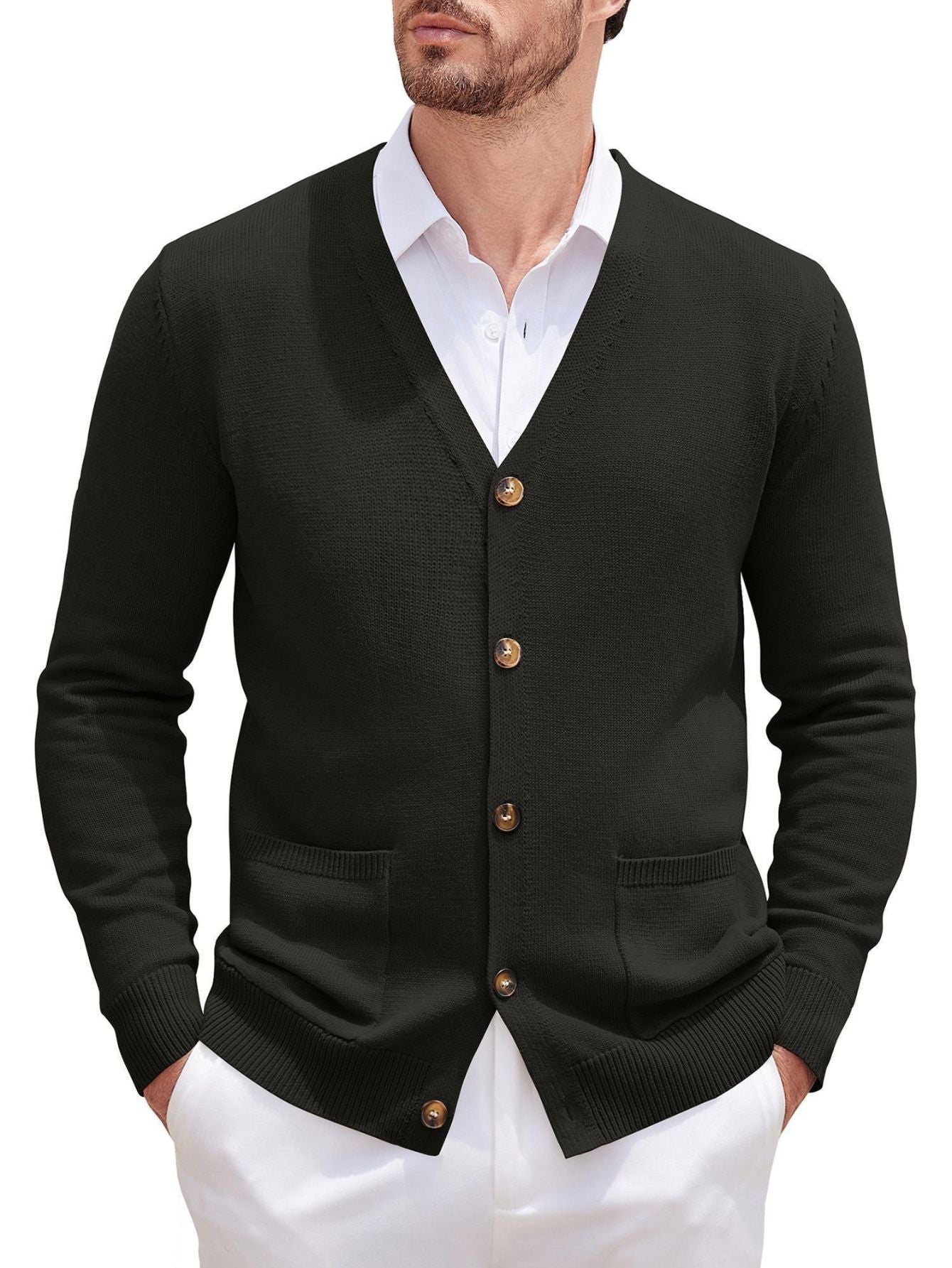 Men's V-Neck Cardigan