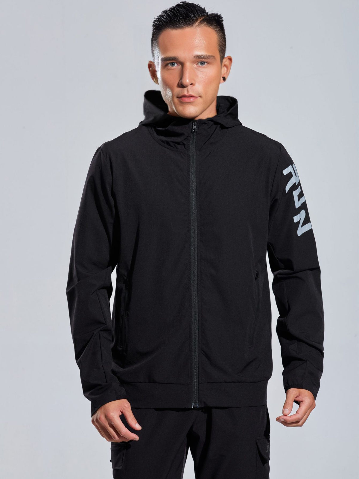 Men's Breathable Hooded Running Jacket