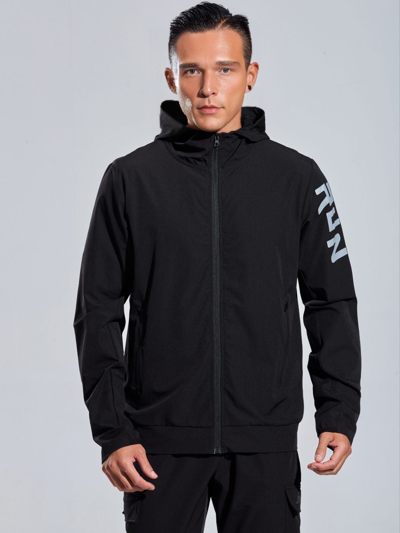 Men's Breathable Hooded Running Jacket