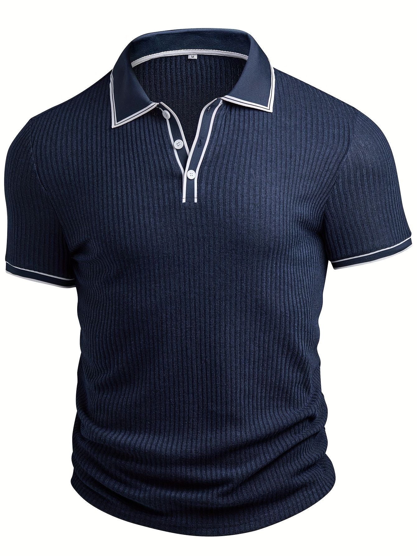 Men's Color Block Polo Shirt