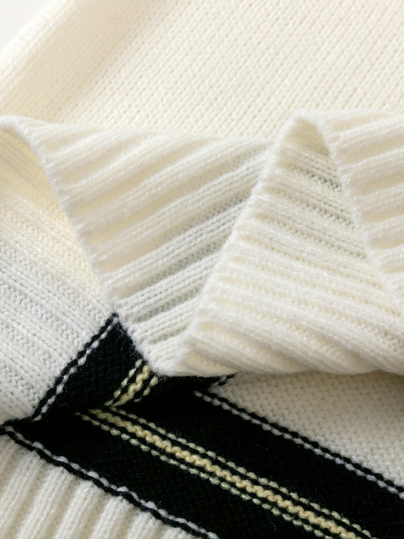 V-Neck Casual Knit Sweater