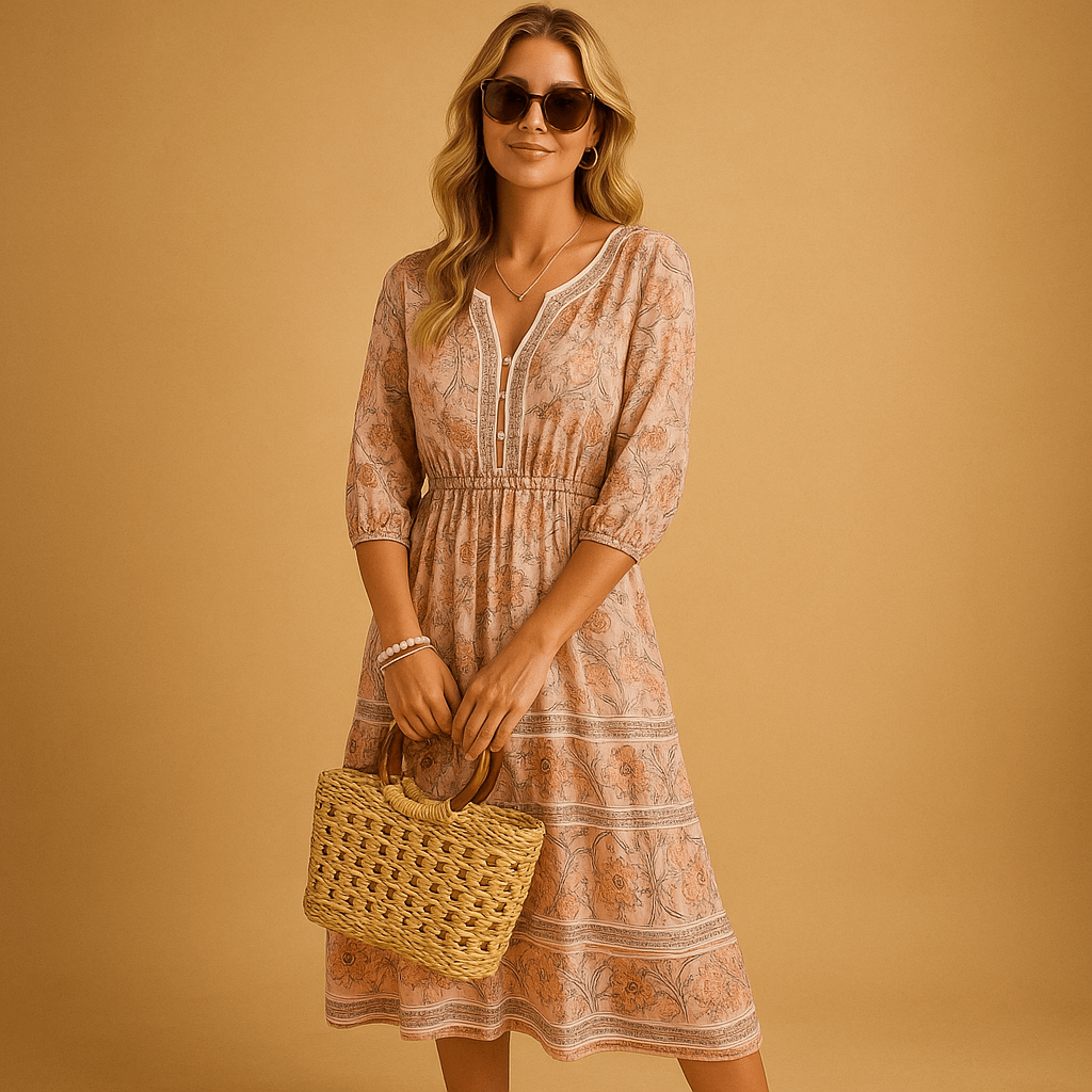 Bohemian summer dress for women | Serena-Dresses-Darling Fashion-Darling Fashion