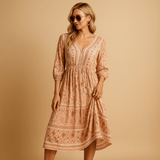 Bohemian summer dress for women | Serena-Dresses-Darling Fashion-Delicate Pink-S-Darling Fashion