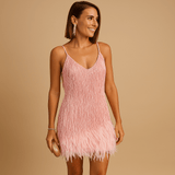 Chic cocktail dress for women | Adriana-Dresses-Darling Fashion-Pink-S-Darling Fashion