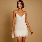 Women’s chic cocktail dress with tailored fit, refined details, and luxurious fabric. Perfect for weddings, cocktail parties, and evening occasions.