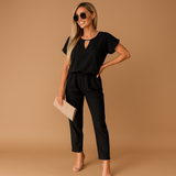 Chic tailored jumpsuit for women | Serena-Jumpsuits-Darling Fashion-Black-XS-Darling Fashion