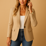 Classic tailored blazer for men | Ethan-Blazers-Darling Fashion-Light Brown-S-Darling Fashion