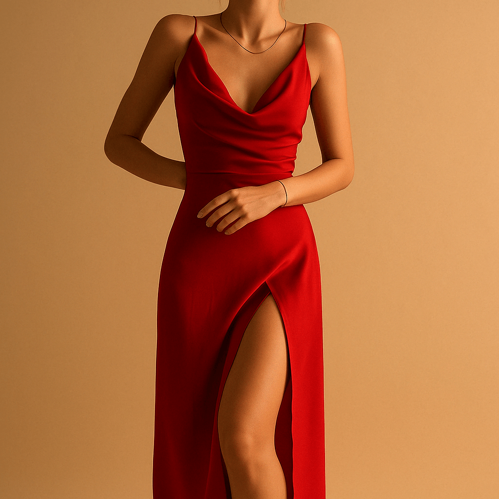 Elegant flowing maxi dress for women | Isabella-Dresses-Darling Fashion-Red-S-Darling Fashion