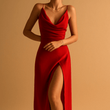 Elegant flowing maxi dress for women | Isabella-Dresses-Darling Fashion-Red-S-Darling Fashion