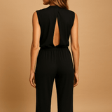 Elegant halter jumpsuit with wide legs for women | Selina-Jumpsuits-Darling Fashion-Darling Fashion