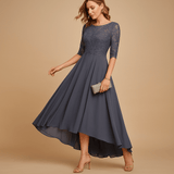 Elegant lace party dress for women | Juliette-Dresses-Darling Fashion-Gray-XS-Darling Fashion