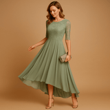Elegant lace party dress for women | Juliette-Dresses-Darling Fashion-Light Green-XS-Darling Fashion