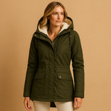 Elegant long winter coat for women | Sophia-Jackets-Darling Fashion-Green-S-Darling Fashion