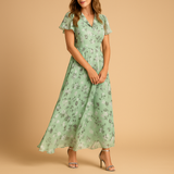 Elegant midi dress for women with flattering fit and classic cut, versatile outfit for work, evening wear, and special occasions.