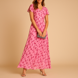 Elegant midi dress for women with flattering fit and classic cut, versatile outfit for work, evening wear, and special occasions.