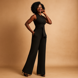 Elegant one-shoulder jumpsuit for women | Clara-Jumpsuits-Darling Fashion-Darling Fashion