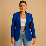 Elegant tailored blazer for women | Isla-Blazers-Darling Fashion-Blue-S-Darling Fashion