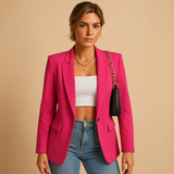 Elegant tailored blazer for women | Isla-Blazers-Darling Fashion-Pink-S-Darling Fashion